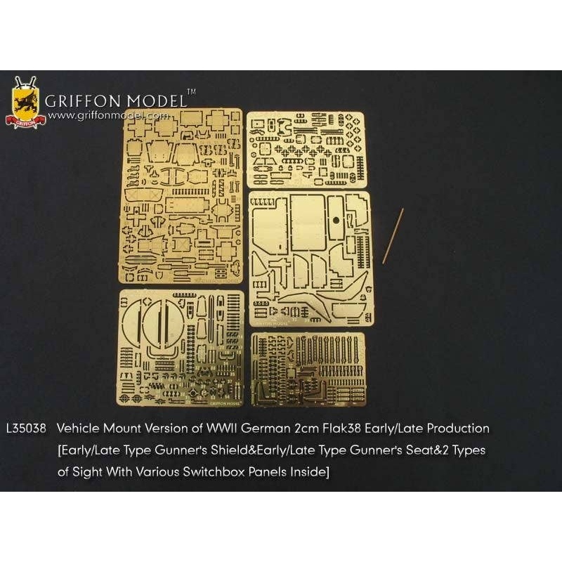 1/35 WWII German 2cm Fak38 Early/Late Production