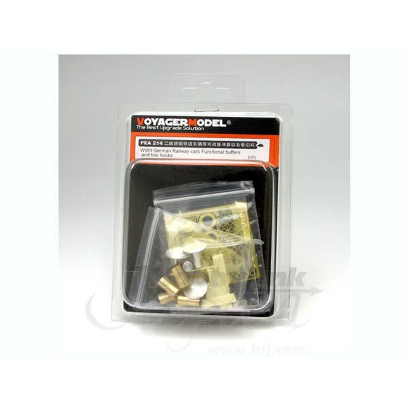 1/35 WWII German Railway Cars Functional Buffers & Tow Hooks
