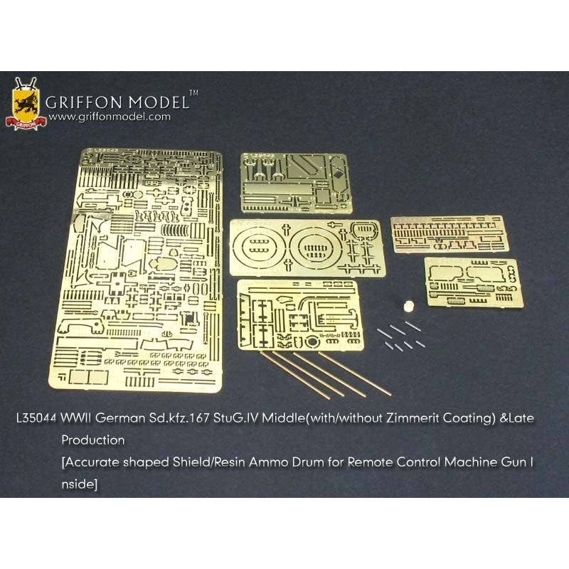 1/35 WWII German Sd.kfz.167 StuG.IV Middle (with/without Zimmerit Coating) & Late Production