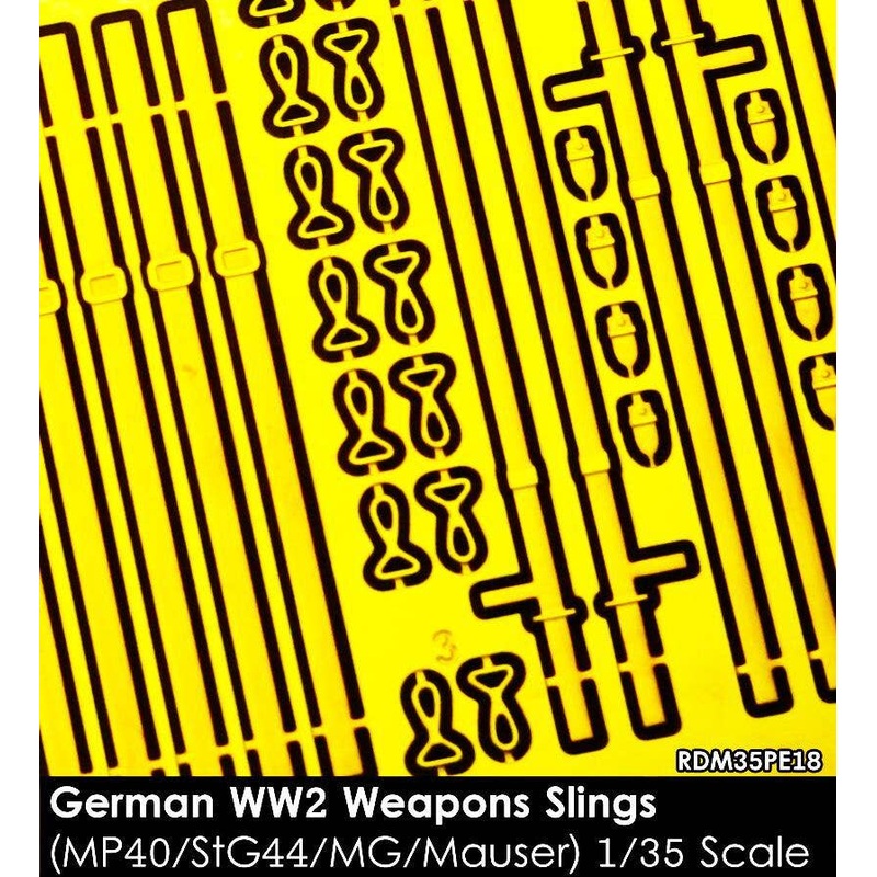1/35 WWII German Small Arms Sling Set (for MP40 / StG44 / Kar98k / MG34 / MG42)