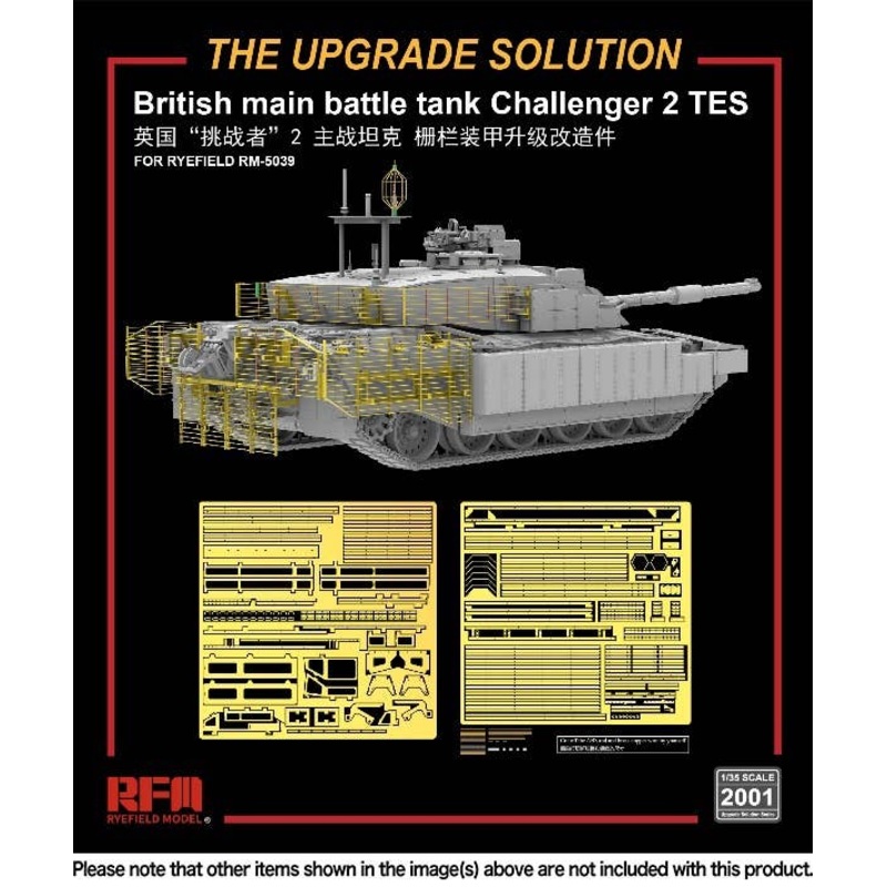1/35 British Main Battle Tank Challenger 2 TES Photo-Etched Parts