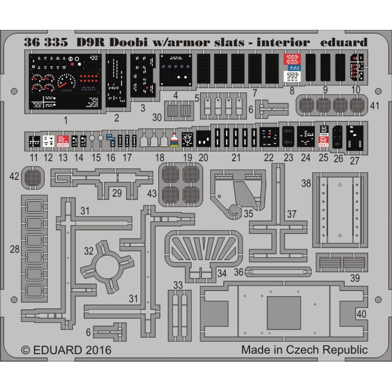 1/35 D9R Doobi w/ Armor Slats - Interior (Meng)