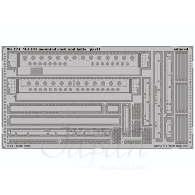 1/35 M-1131 Mounted Rack and Belt (for Trumpeter)