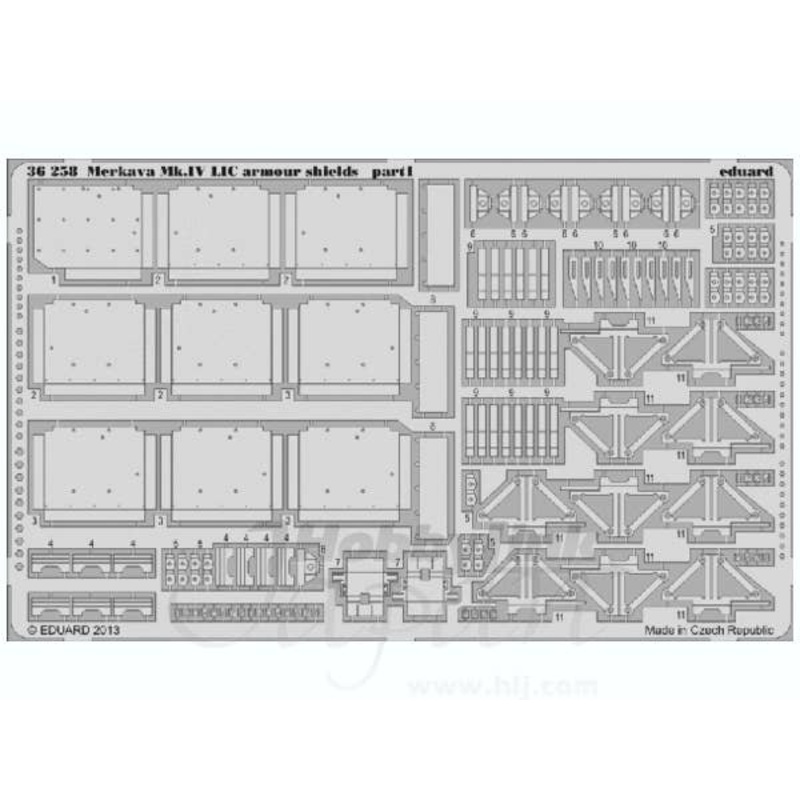 1/35 Merkava Mk.IV LIC Armour Shields