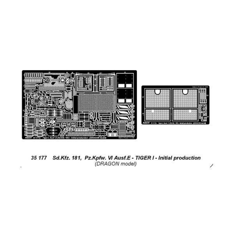 1/35 Sd.Kfz.181 Pz.Kpfw. VI Ausf E Tiger I Initial Production (for Dragon)