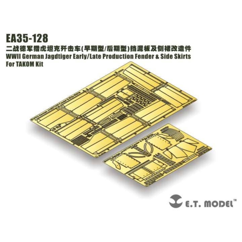 1/35 WWII German Jagdtiger Early/Late Production Fender & Side Skirts for Takom Kit