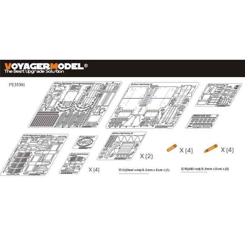1/35 WWII German Sd.Kfz.7/1 Part 2 (20mm Flakverling38) (for Dragon)