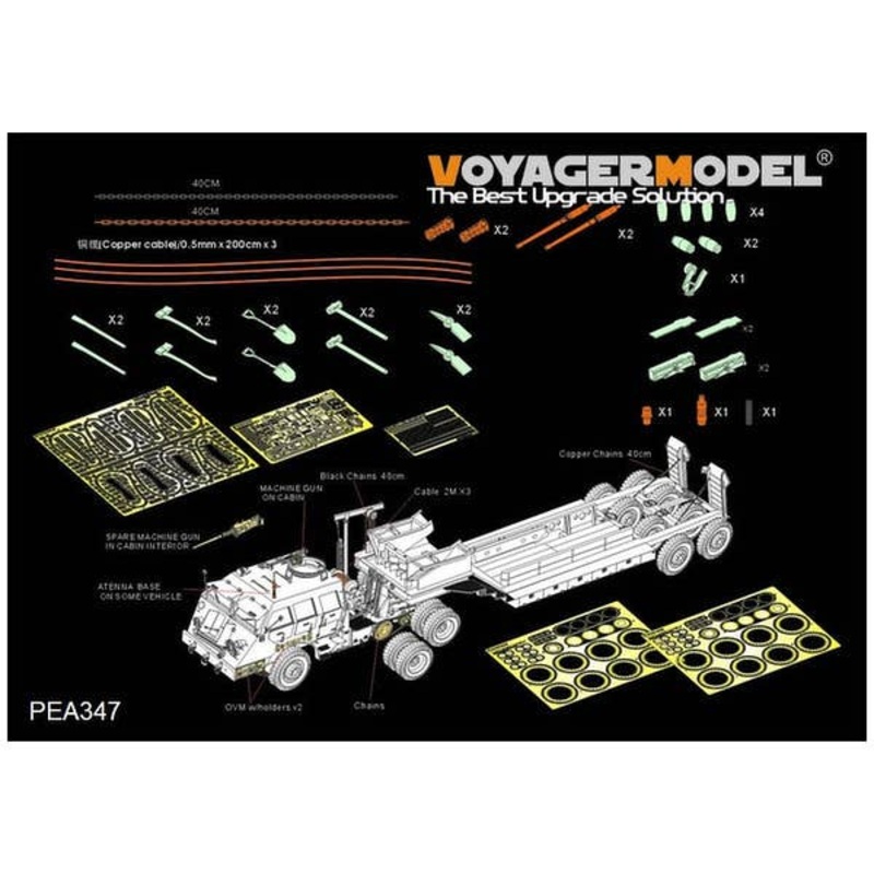 1/35 WWII US M26 Recover Vehicle Additional Parts (For All)