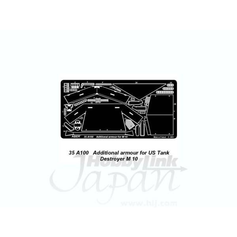 1/35 Additional Armour for US Tank Destroyer M10