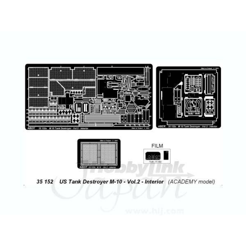 1/35 US Tank Destroyer M10 Vol.2 Interior (for Academy)