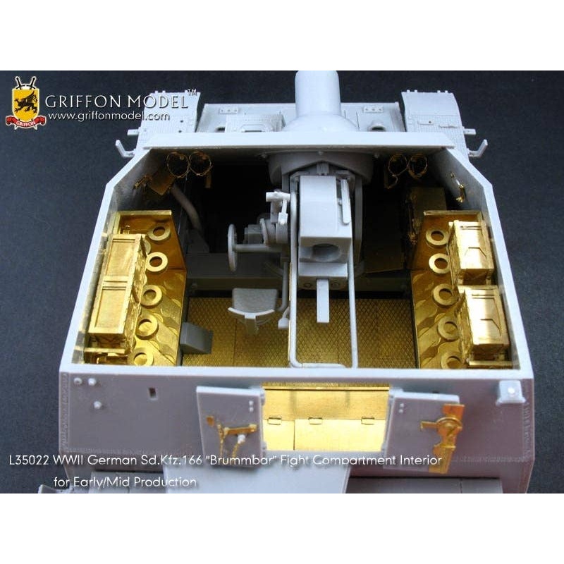 1/35 WWII German Sd.Kfz.166 "Brummbar" Fighting Compartment Interior