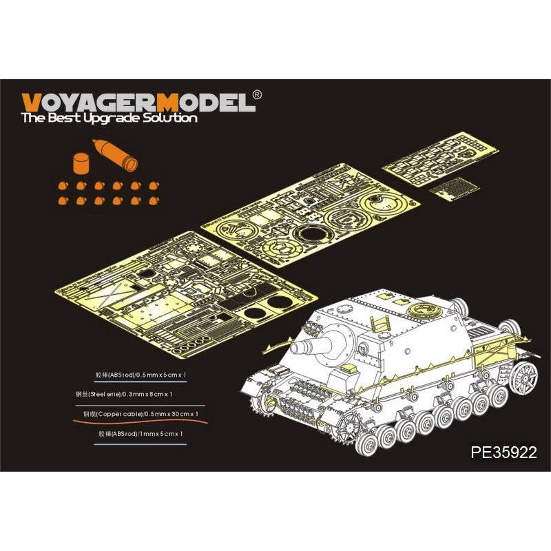 1/35 WWII German Sturmpanzer IV Brummbar Late Version Basic Parts (for Tamiya)