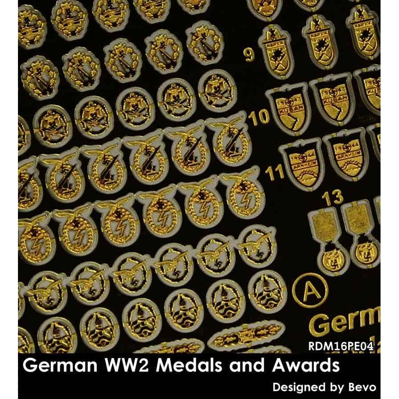 1/16 German WW2 Medals and Awards Set