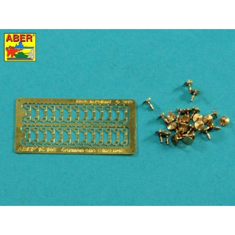 1/16 One Wing Nuts for German Vehicles PE Nuts with Turned Bolt 26pcs (For Universal Set)
