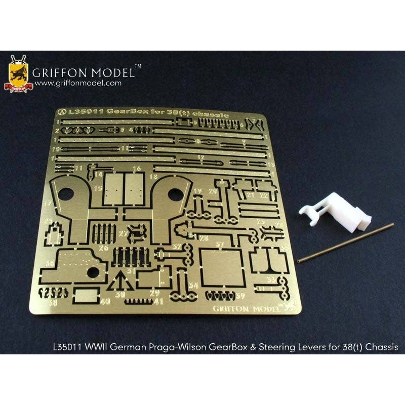 1/35 For Dragon kit Praga-Wilson GearBox & Steering Levers for German 38(t) Chassis