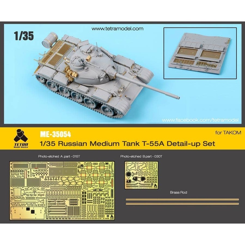 1/35 Russian Medium Tank T-55A Detail-up Set (for TAKOM)