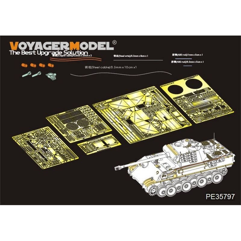 1/35 WWII German Panther G Early ver.Basic Parts for Tamiya