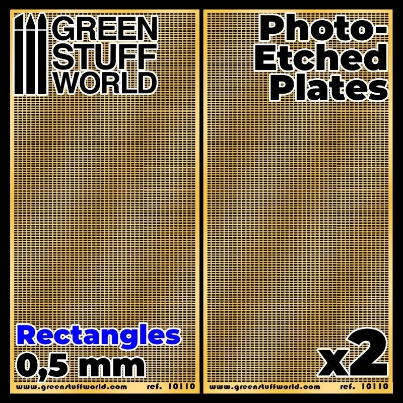 Photo-Etched Plates 0.5mm Small Rectangles