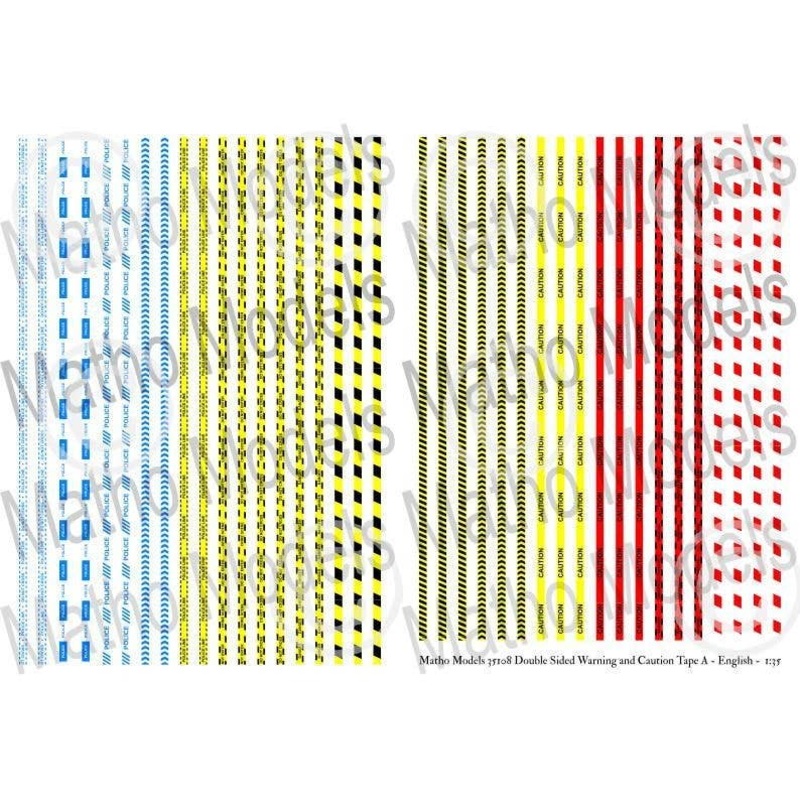 1/35 Double Sided Warning and Caution Tape A English