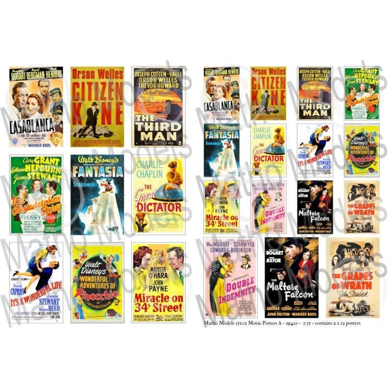 1/35 Movie Posters A 1940s