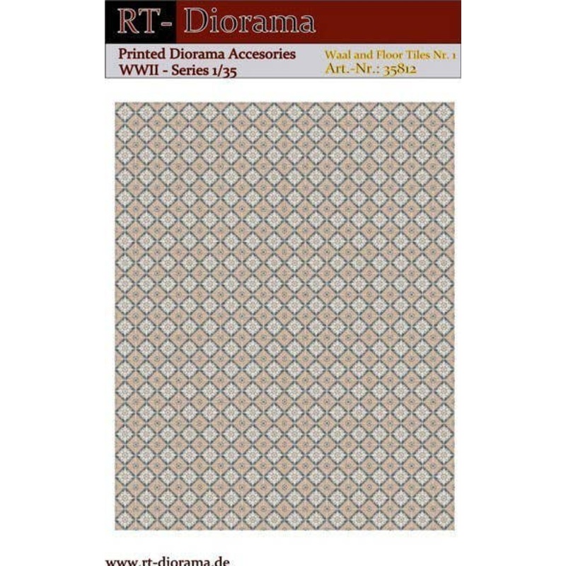 1/35 Printed Accesories: Wall and Floor Tiles Nr.1
