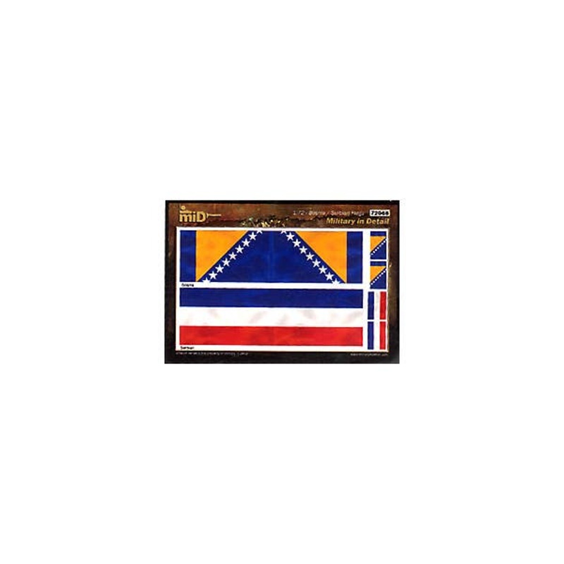 1/72 Bosnia / Serbian Flags