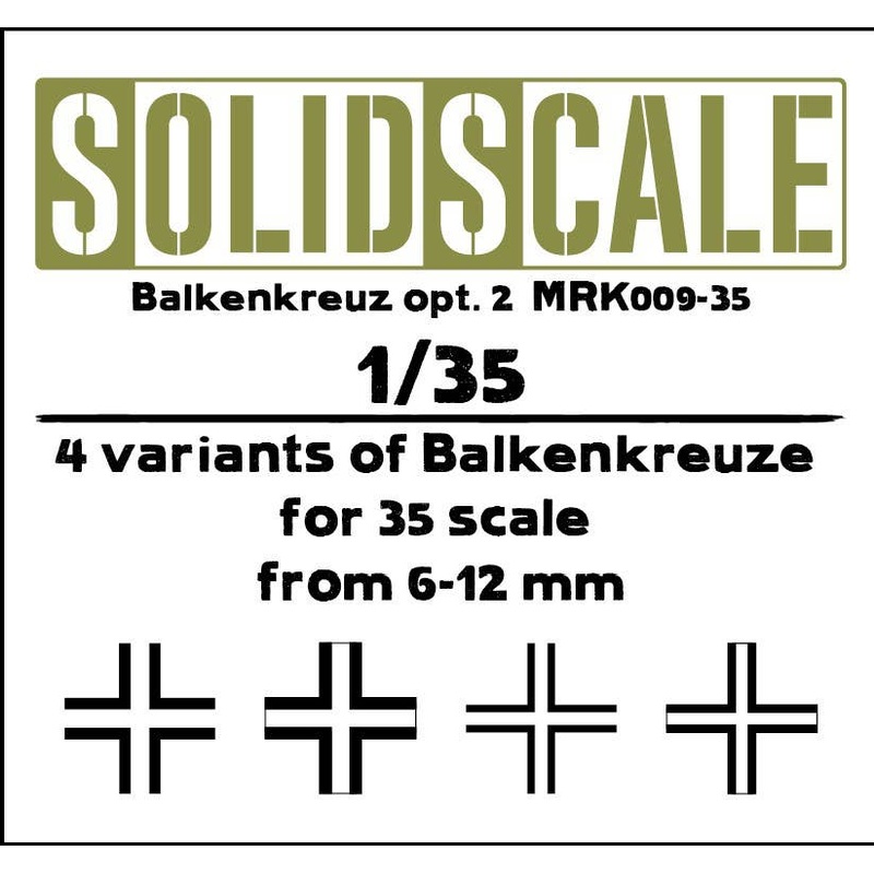 1/35 BALKENKREUZ (Set No. 2)