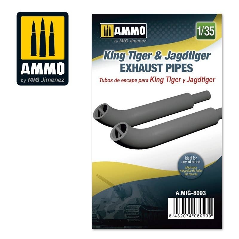 1/35 Exhaust Pipe For King Tiger & Jagdtiger