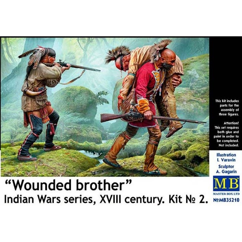 1/35 Indian Wars Series 18th Century No.2: "Wounded Brother"