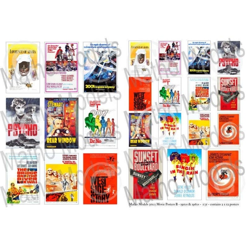 1/35 Movie Posters B 1950s & 1960s