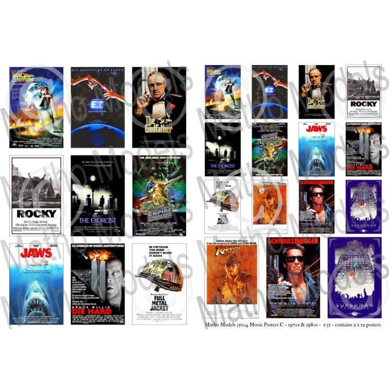 1/35 Movie Posters C 1970s & 1980s