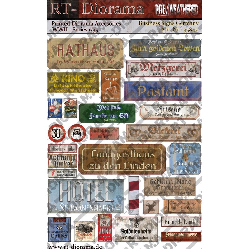 1/35 Printed Accesories: Business-Signs Germany