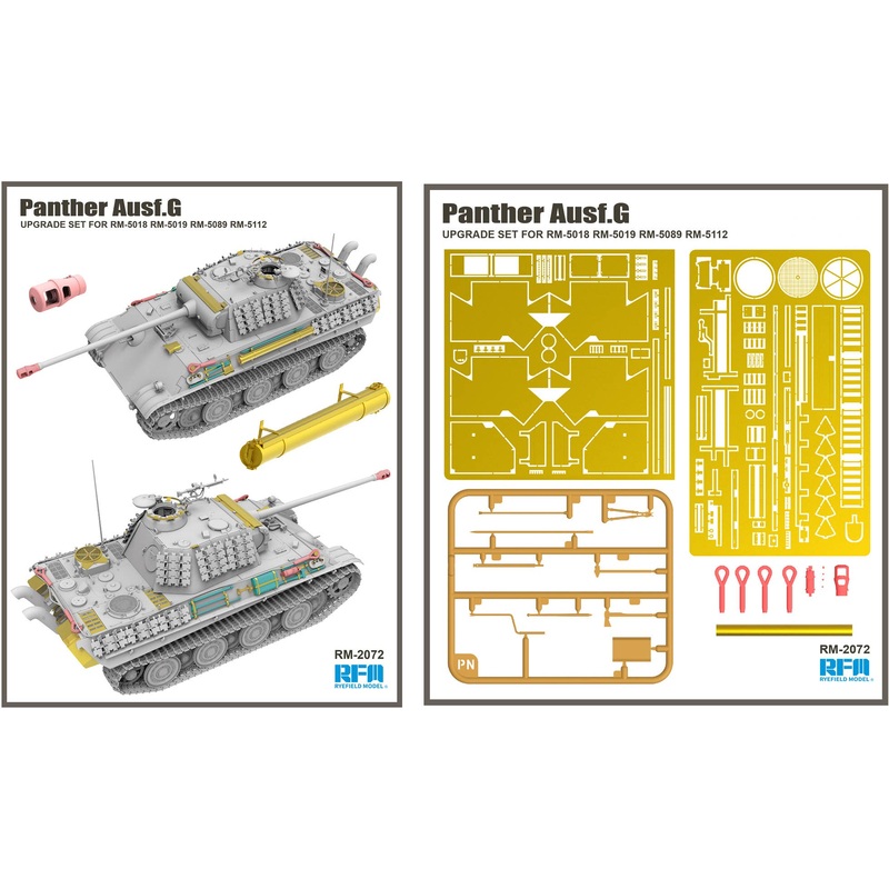 1/35 UPGRADE SET FOR PANTHER AUSF.G (5018/5019/5045/5112)