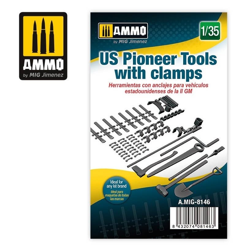 1/35 US Pioneer Tools w/Clamps