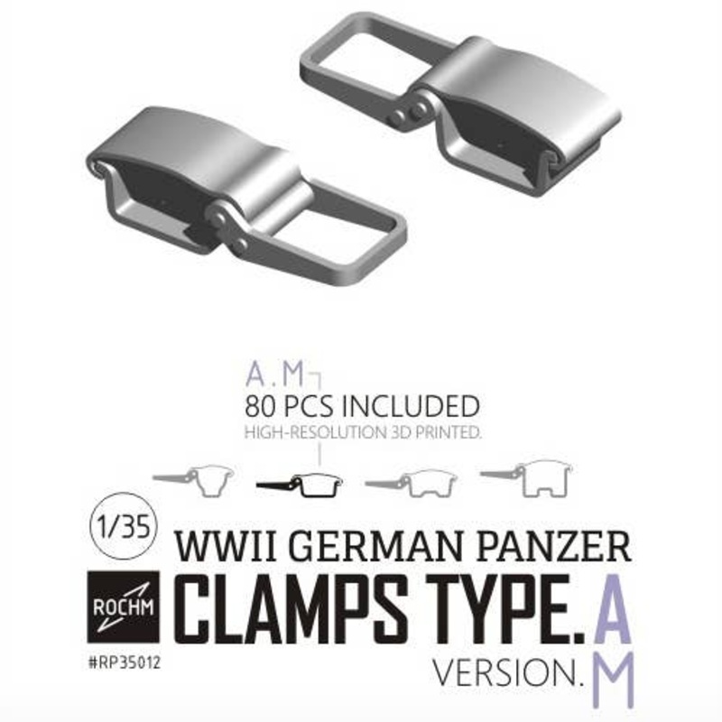 1/35 WW.II German Army Vehicle Clamp A Set (M 80pcs)