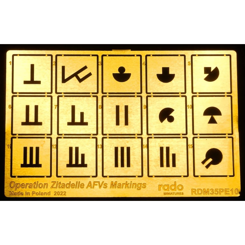 1/35 WW.II Operation Zitadele Marking Template for AFV