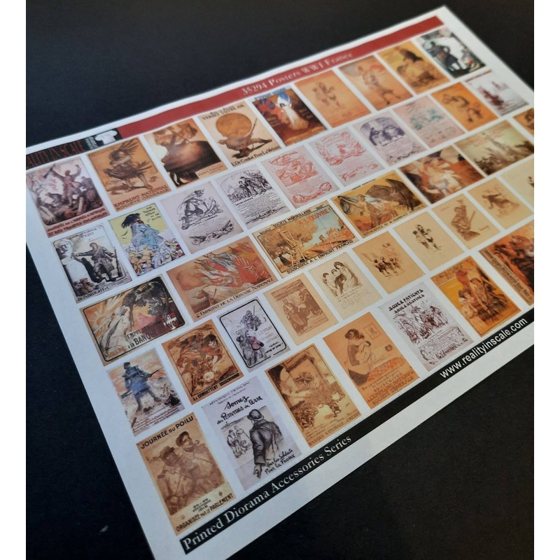 1/35 French Poster Sheet During World War I