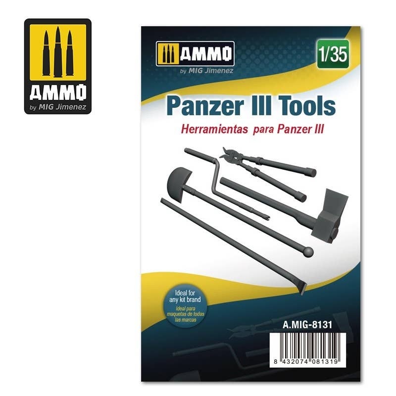 1/35 In-Vehicle Tool Set for Panzer III