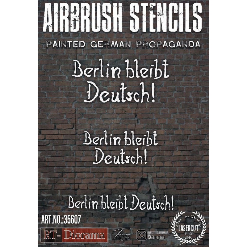 1/35 Painted German Propaganda Airbrush Stencils