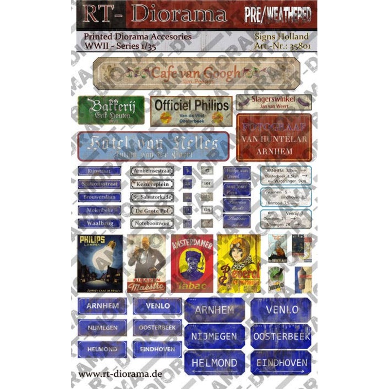 1/35 Printed Accesories: Signs Holland