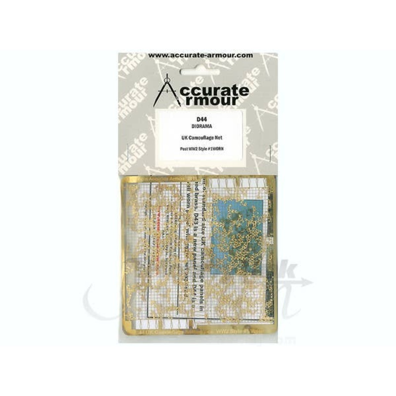 1/35 UK Camouflage Netting Post WWII Style #1 Worn