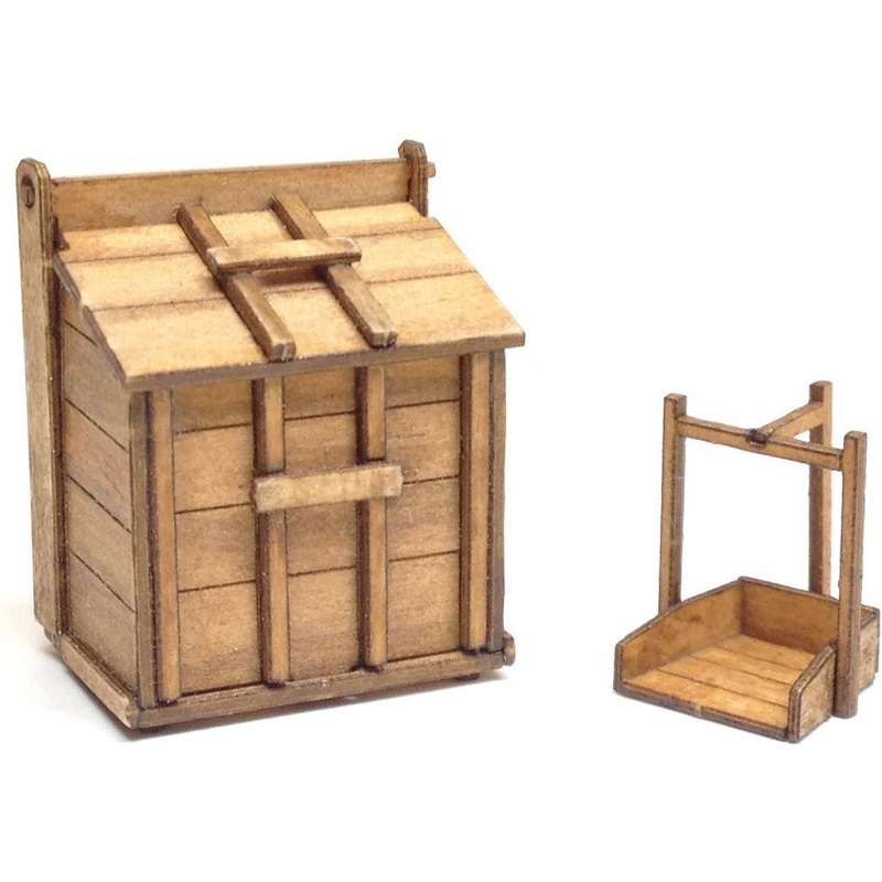 1/35 Wooden Garbage Box