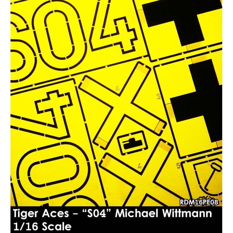 1/16 Tiger Ace Michael Wittmann Tiger I Heavy Tank S04 Paint Mask Set