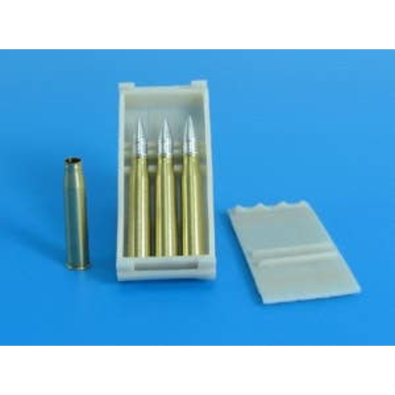 1/35 7.5 cm Pzgr.Patr.40 Kw.K.40 / Stu.K.40 L / 43, L / 48 APCR Shell, Ammunition Box Set (Long Barrel III Assault Gun, Long Barrel IV Tank for Each Type)