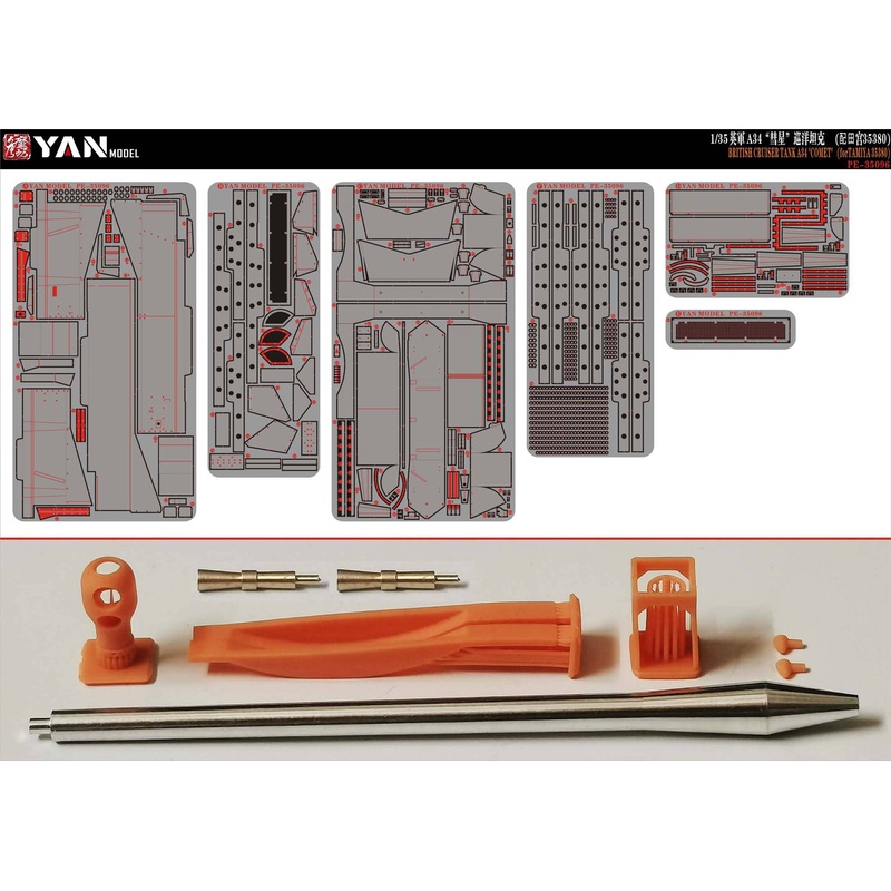 1/35 British Cruiser Tank A34 COMET Super PE Set (forTAMIYA 35380)