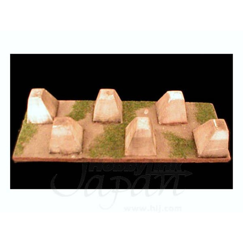1/35 Dragon's Teeth x 6 (Plaster)