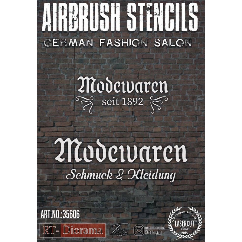 1/35 German Fashion Salon Airbrush Stencils