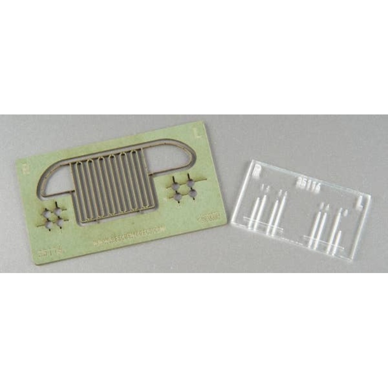 1/35 GMC CCKW 352/353 Asymmetrical Front Grill, Rounded (forTamiya)