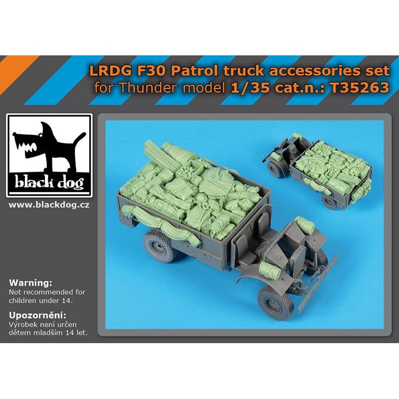 1/35 LRDG F30 Patrol Truck accessories set