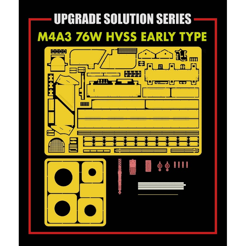 1/35 M4A3 76W HVSS Early Model Upgrade Parts Set (for RFM5058)